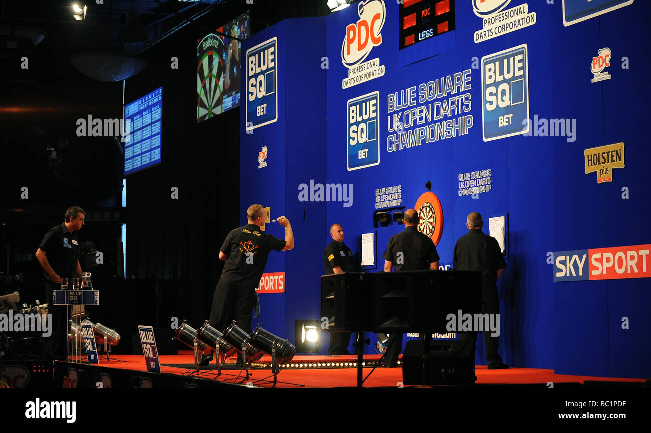Spieler an BOARD BLUE SQUARE UK OPEN 2009 REEBOK STADIUM BOLTON ENGLAND 04 Juni 2009 Stockfoto