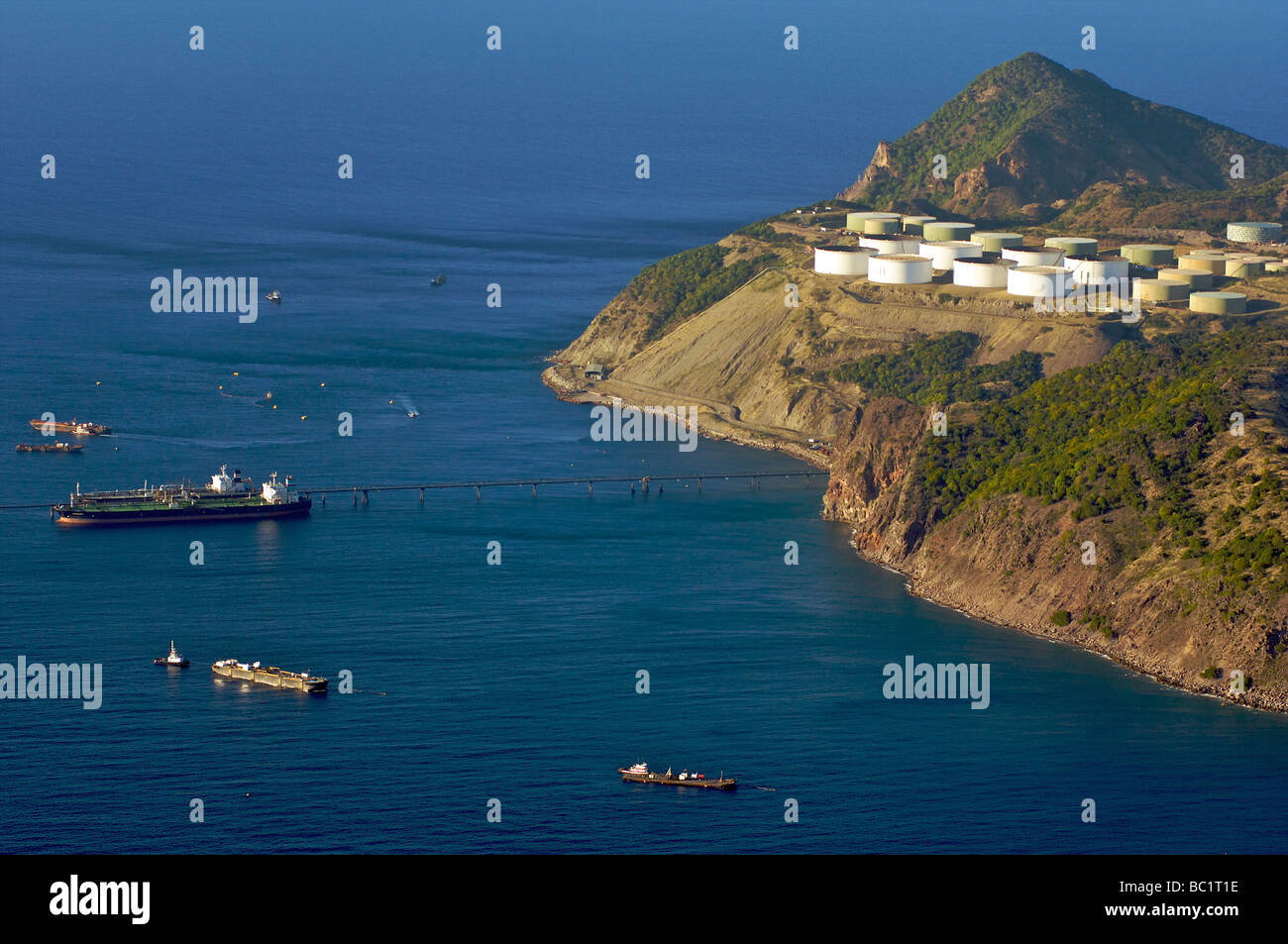 Sint Eustatius Klemmen Statia Öl Stockfoto