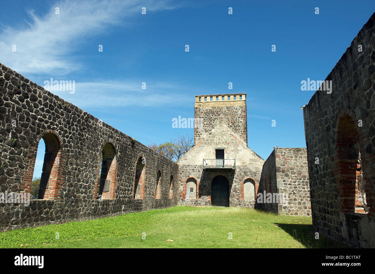 Sint Eustatius alte evangelische Kirche Stockfoto