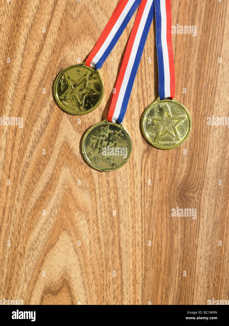 gefälschte Medaillen Stockfoto