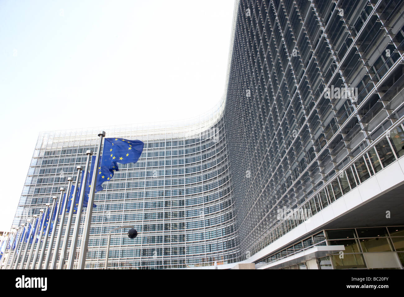 Außenseite der Gebäude der Europäischen Kommission Stockfoto