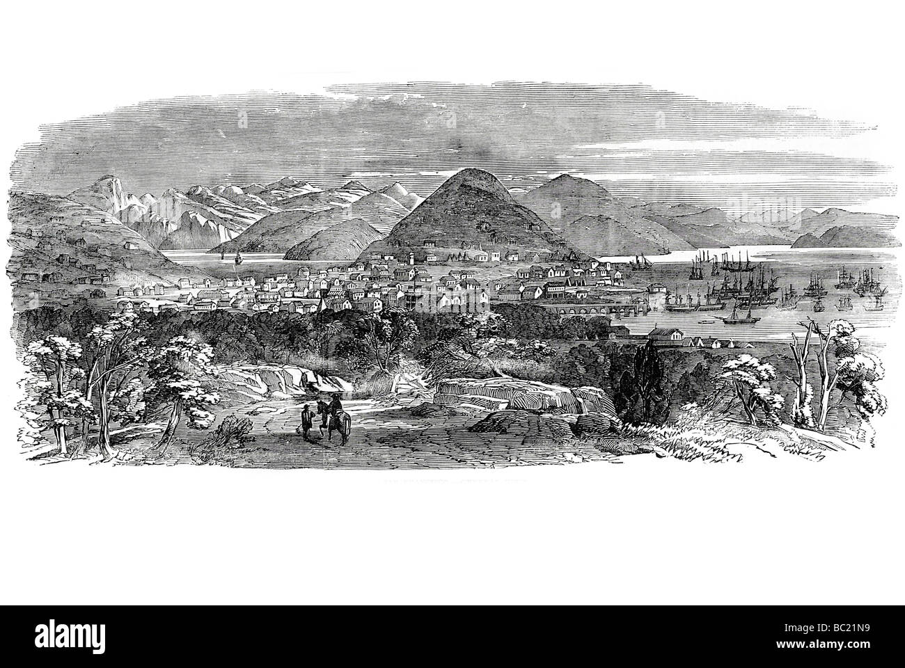 San Francisco-Gesamtansicht Stockfoto