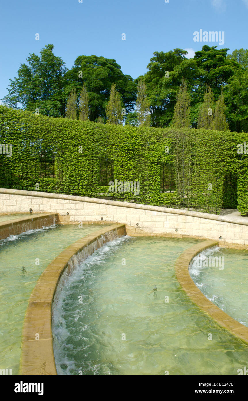 Die Brunnen in Alnwick Castle, Northumberland Stockfoto