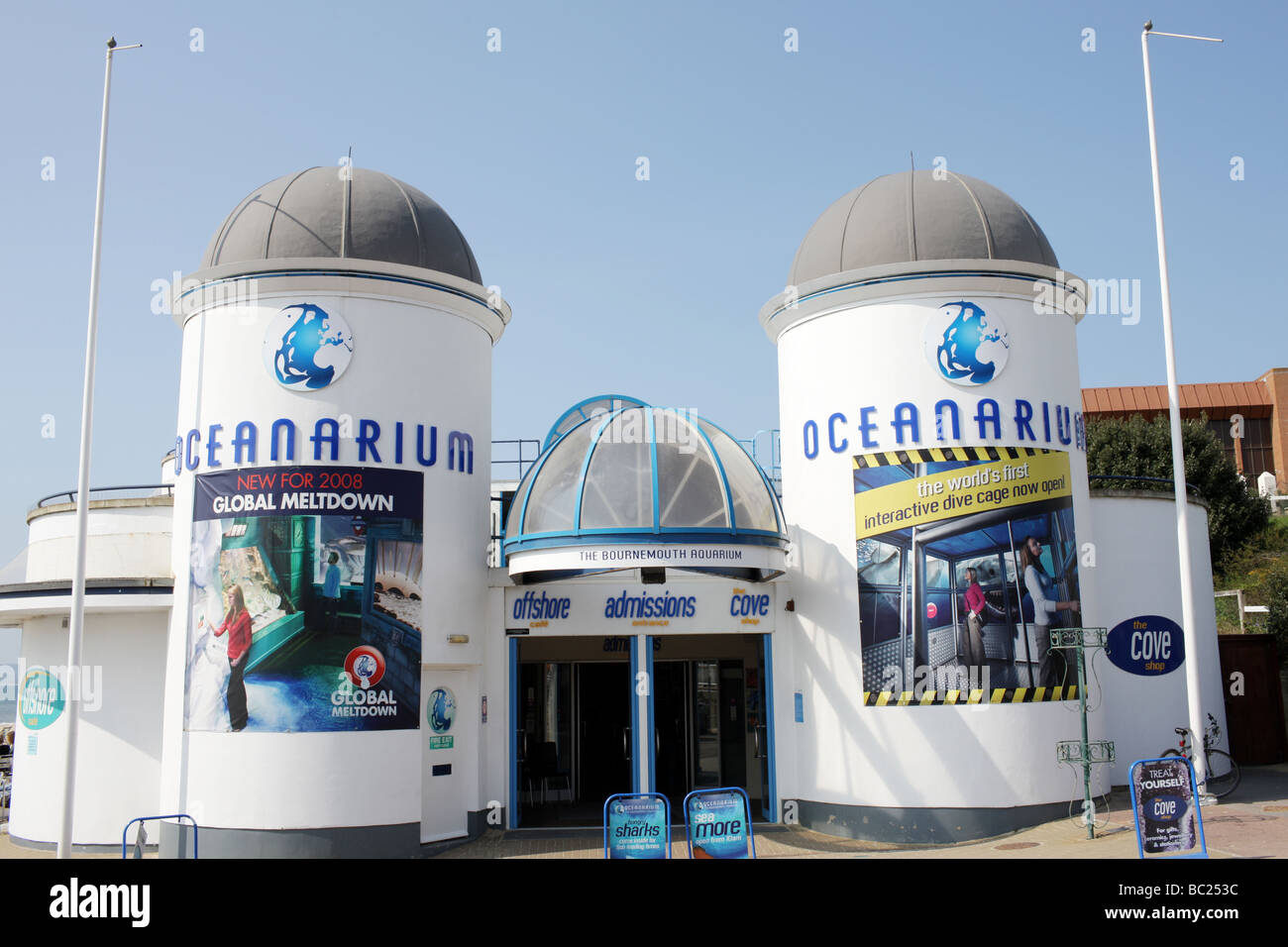 Bournemouth Ozeanarium Stockfoto