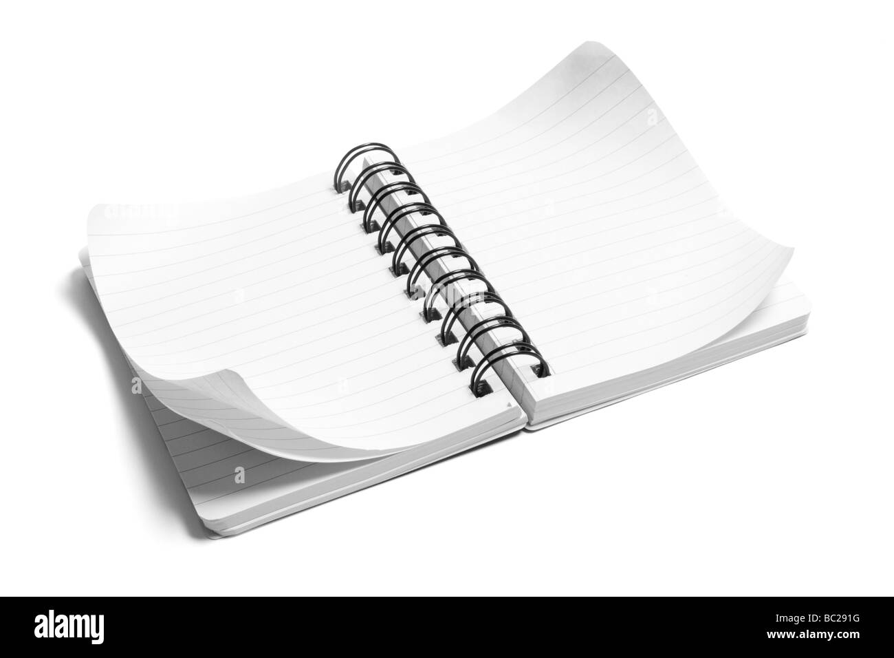 Spiral-Notizblock Stockfoto