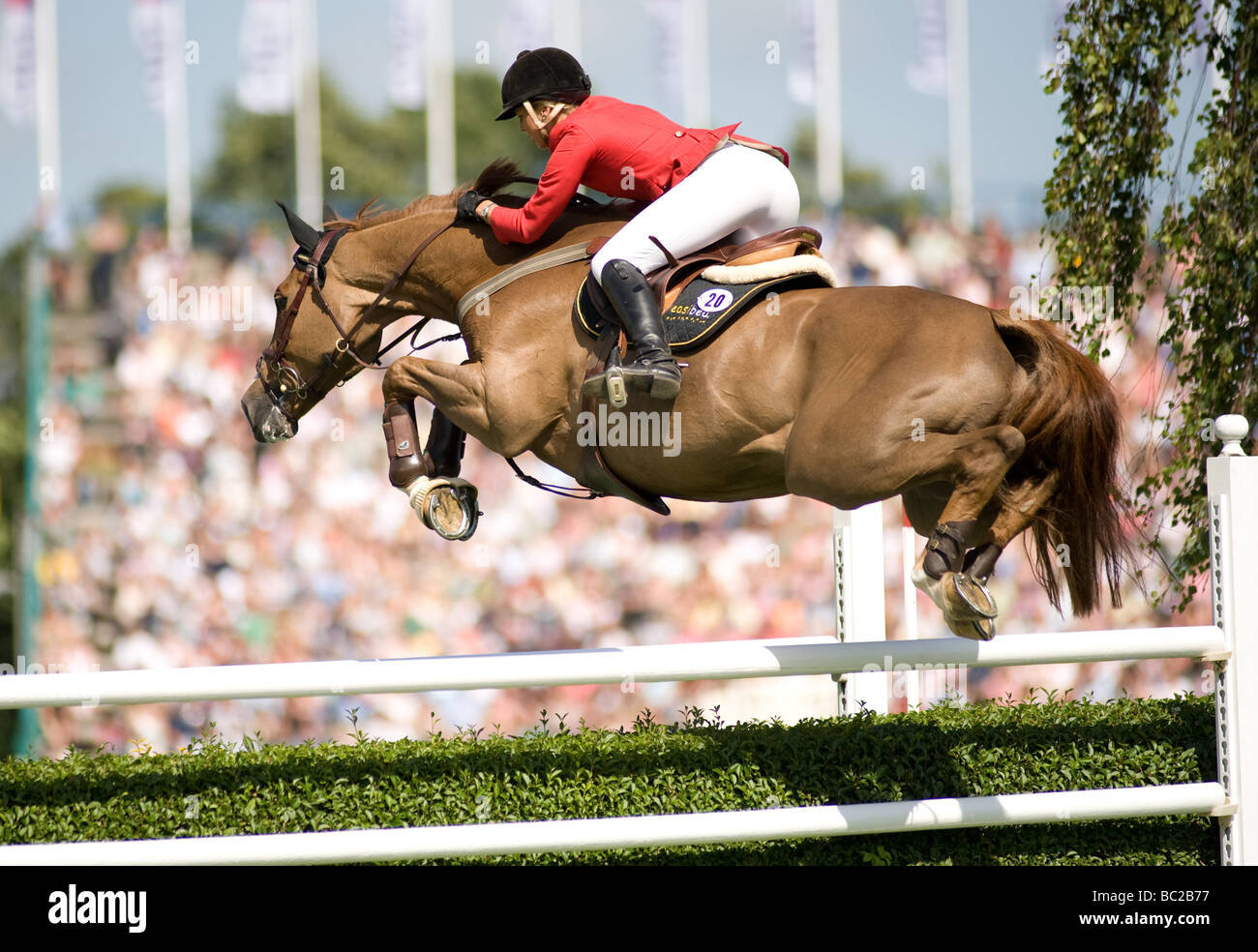 Ellen Whitaker Hickstead 2008 Speed Derby Stockfoto