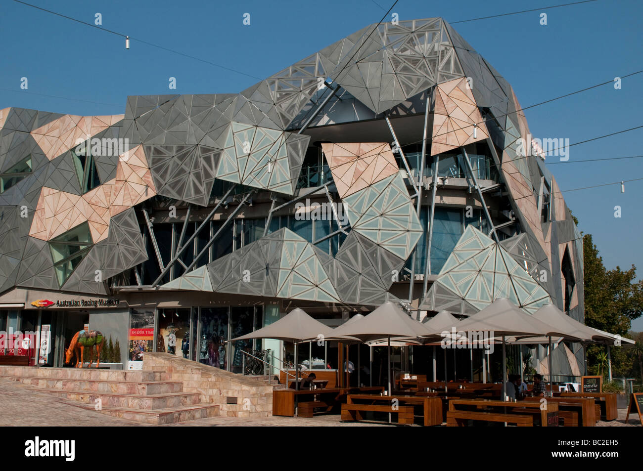 Federation Square, Melbourne, Victoria, Australien Stockfoto