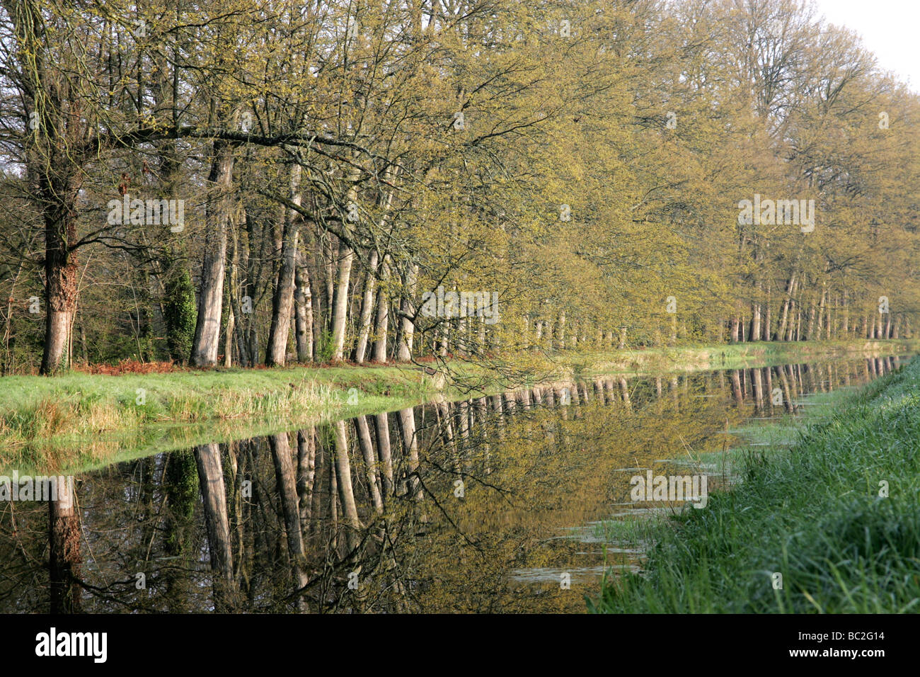 Nantes - Brest-Kanal Brittany France Stockfoto