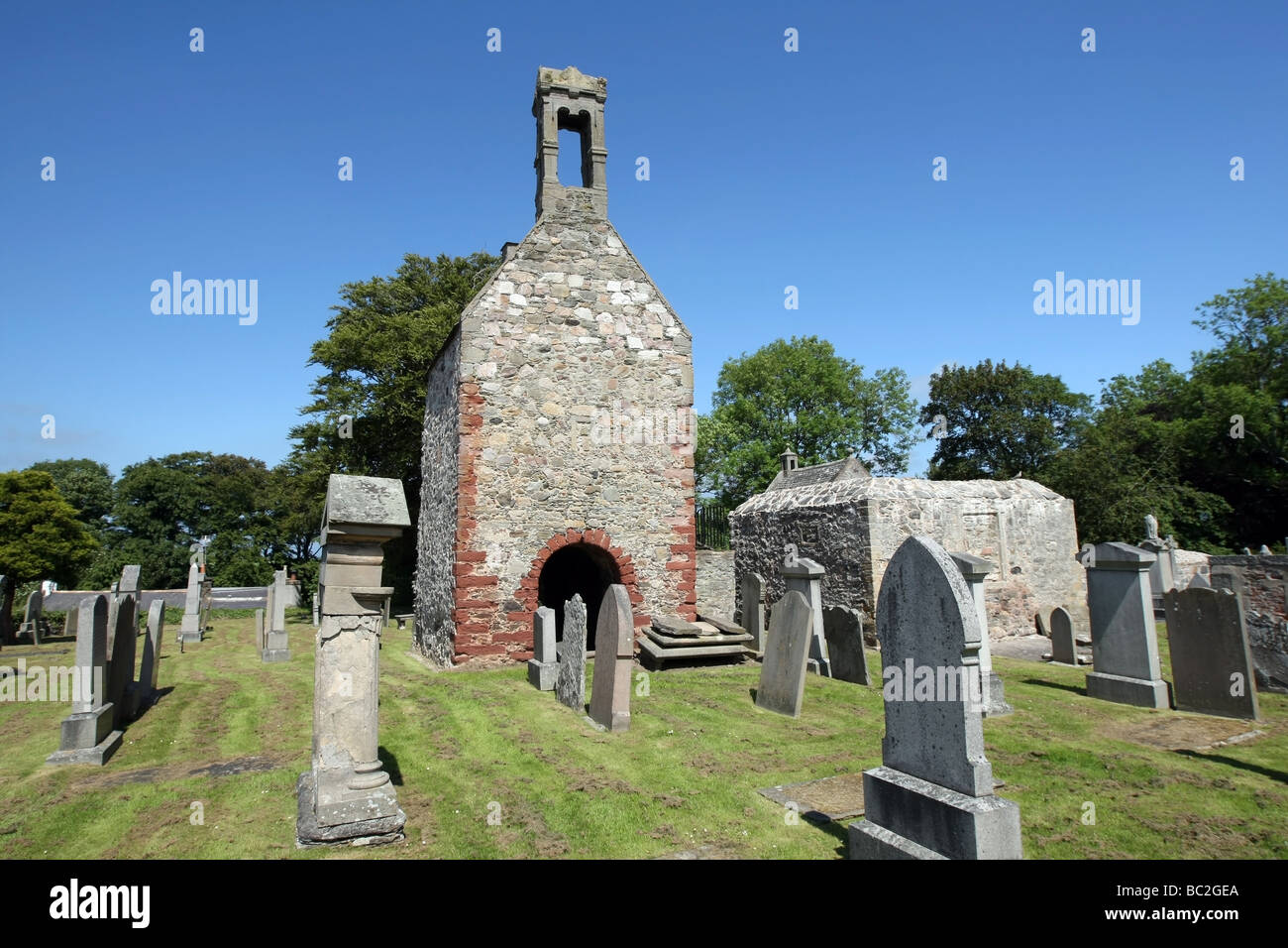 Das Schloss in der Mitte des kleinen malerischen Dorf Fordyce in der Nähe von Cullen, Aberdeenshire, Schottland, UK Stockfoto