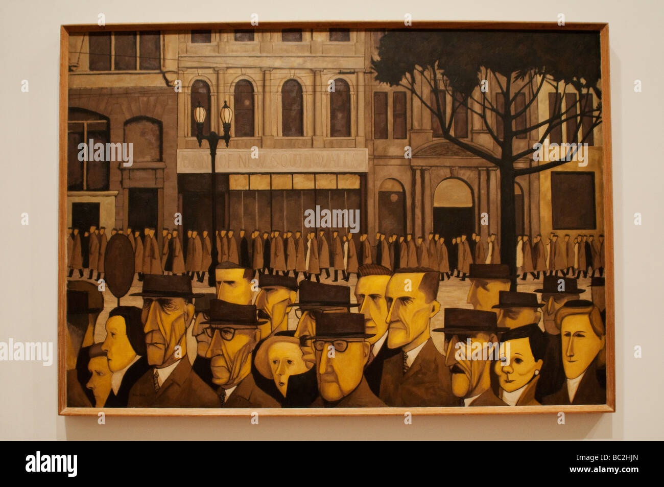 National Gallery of Victoria Collins Street 5 pm Gemälde von John Brack, Melbourne, Victoria, Australien Stockfoto