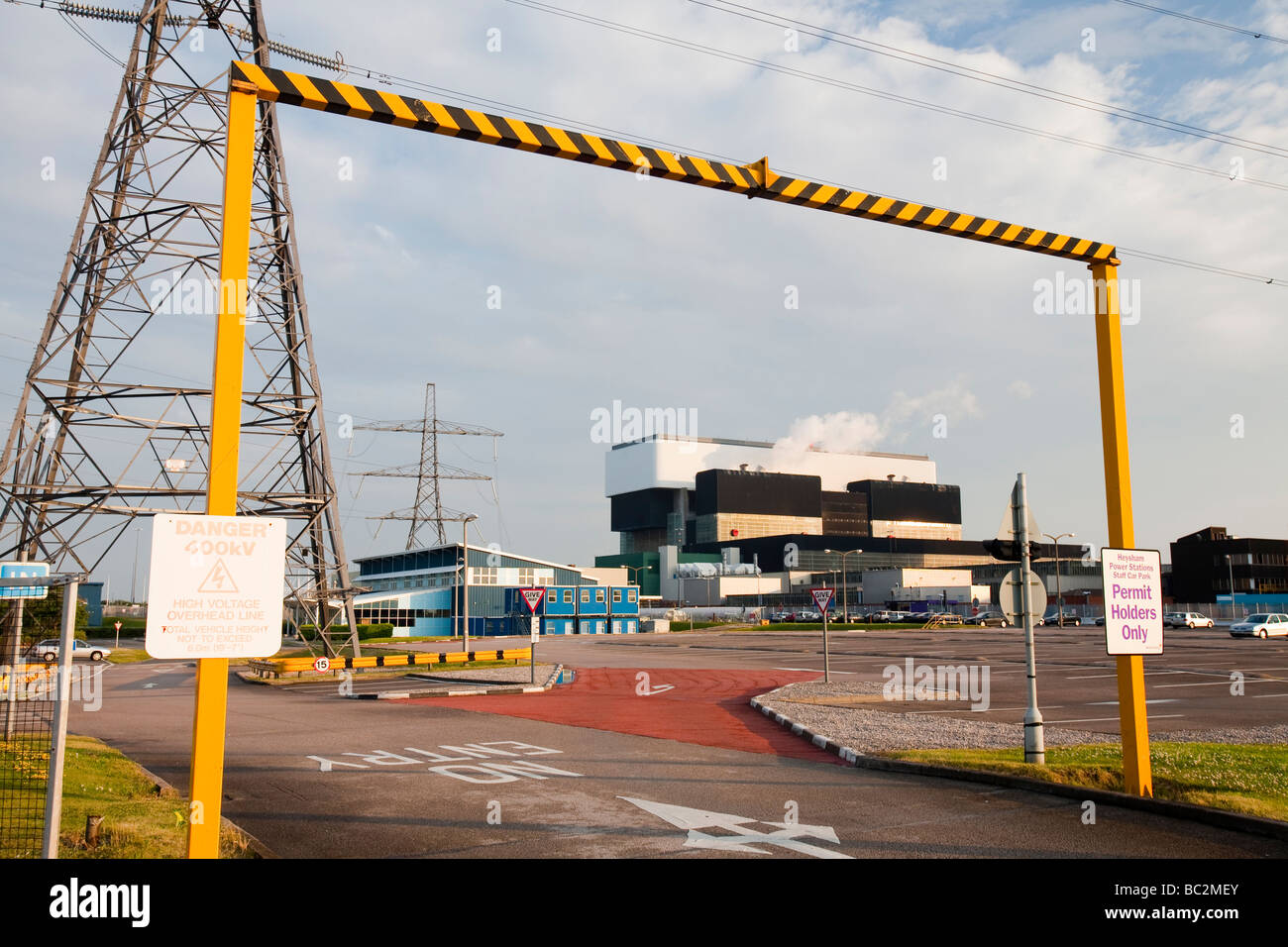 Heysham Kernkraftwerk in Lancashire UK Stockfoto