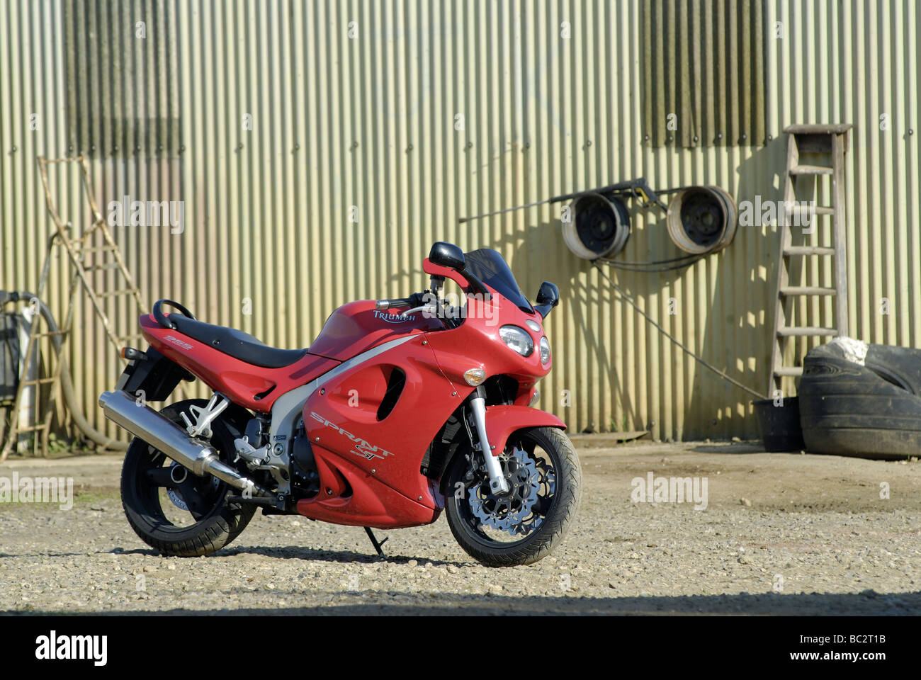 Triumph 955i Sprint Stockfoto