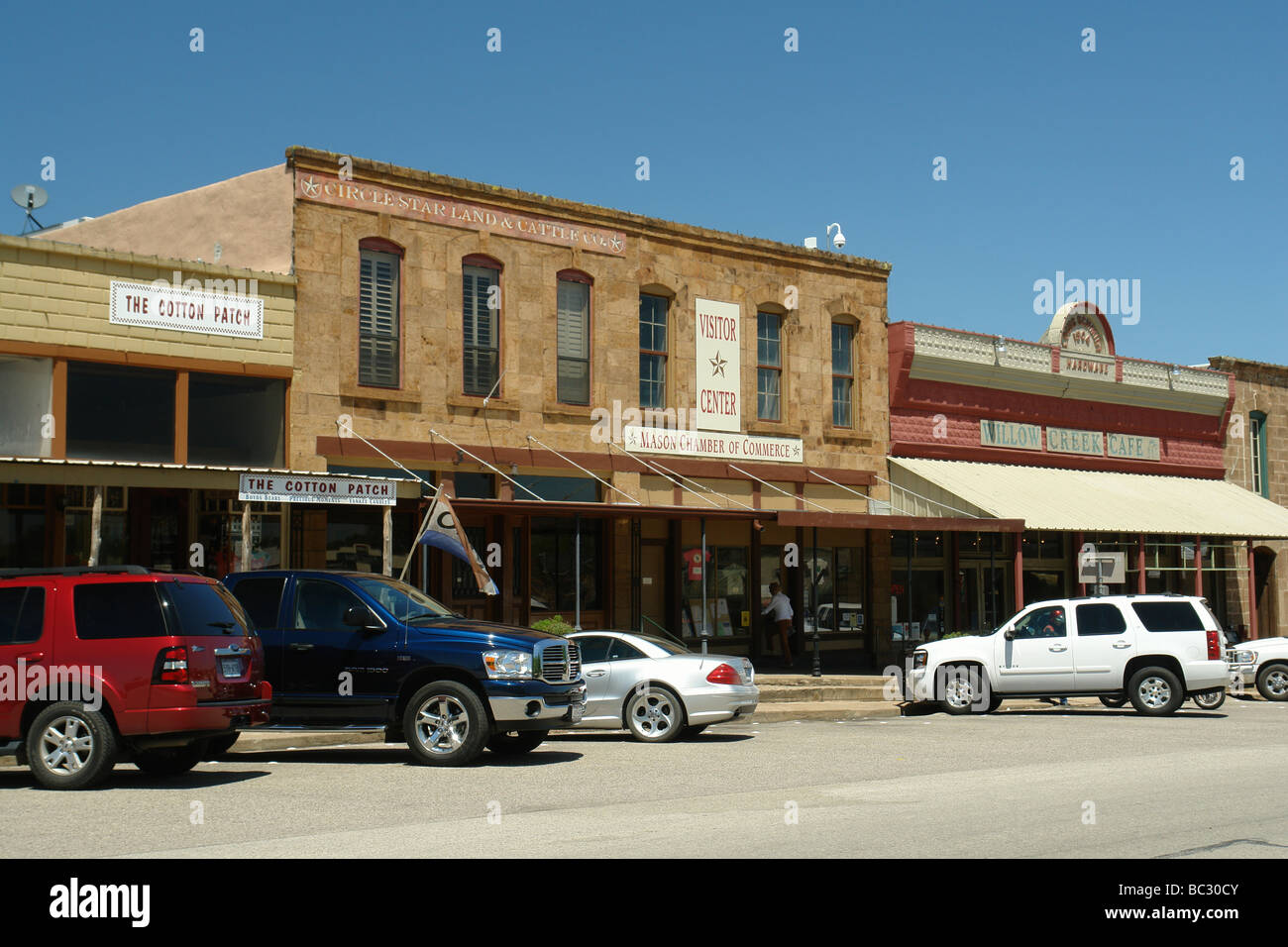 Mason, Texas, Texas Hill Country Stockfoto