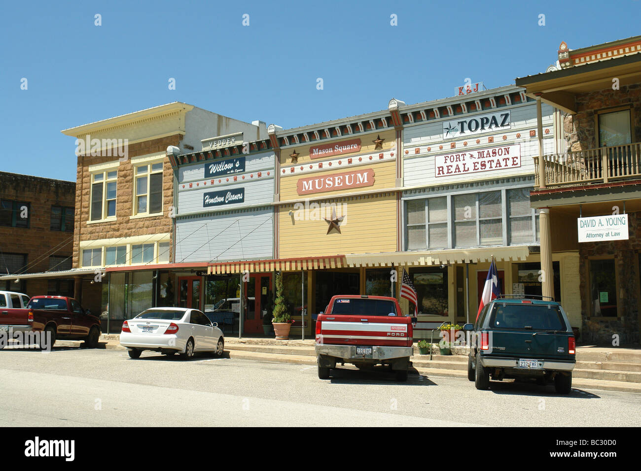Mason, Texas, Texas Hill Country Stockfoto
