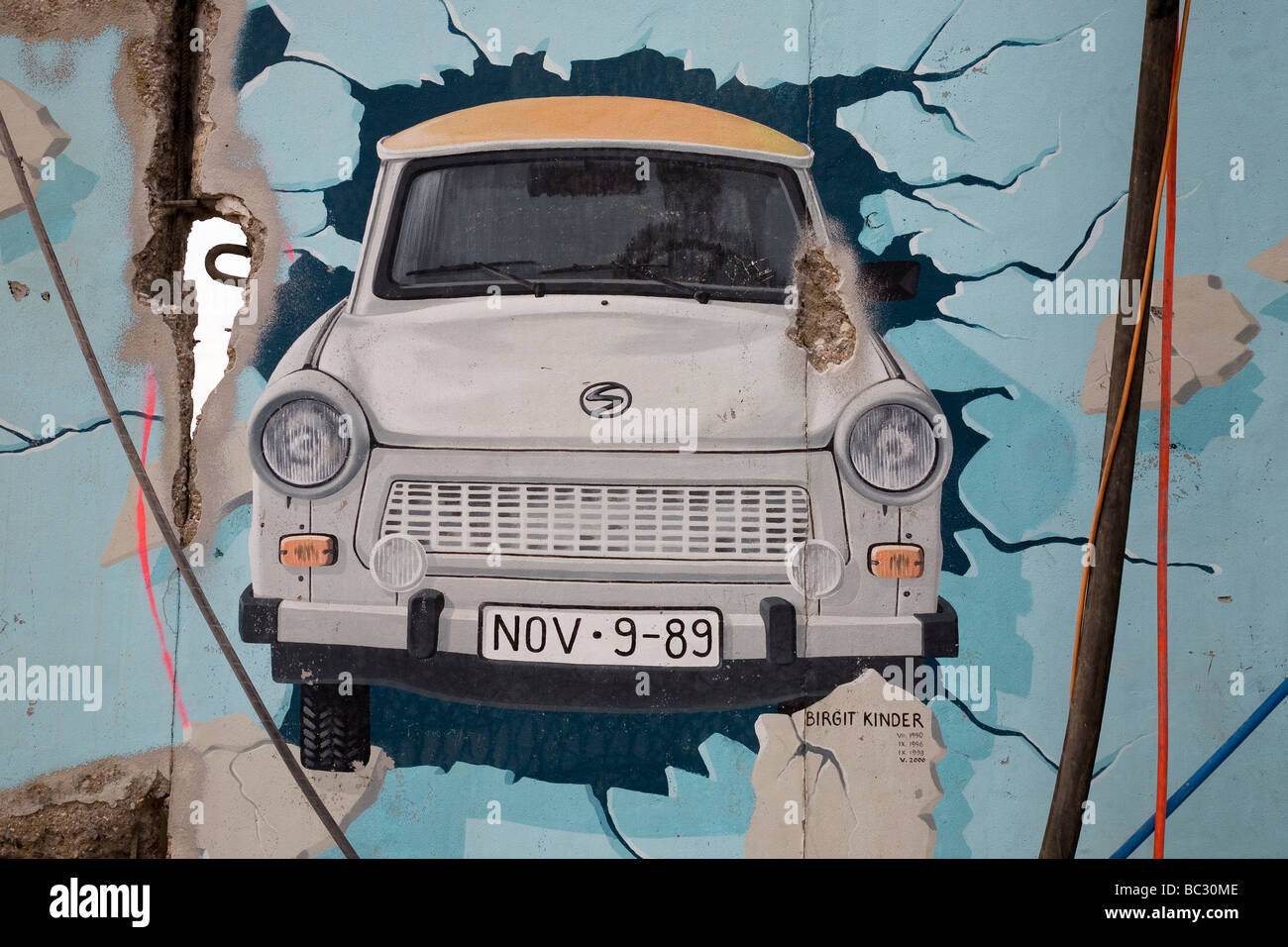 Berlin Wall, East Side Gallery, Berlin, Deutschland Stockfoto