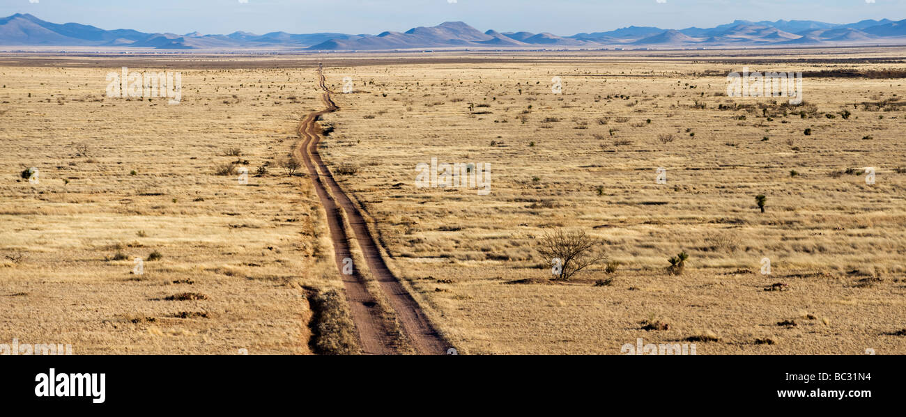 Nördliche Chihuahua Alnong bekannt für seine Wiesen und den illegalen Handel mit die US-Grenze. Stockfoto