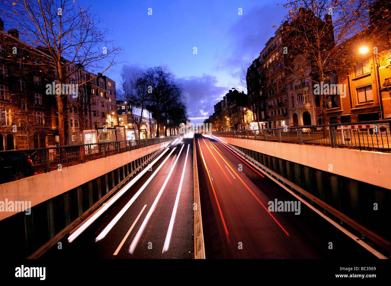 La Madeleine (59): "Avenue De La République" Stockfoto