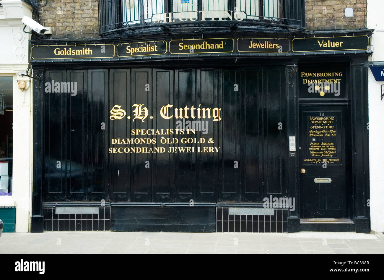 Juweliere und Pfandleiher Shop in Margate, Kent, England Stockfoto