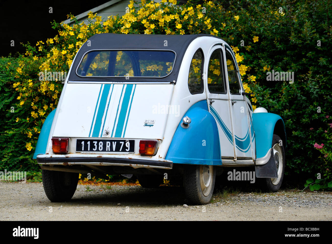 Alten Citroen 2cv, Frankreich Stockfoto