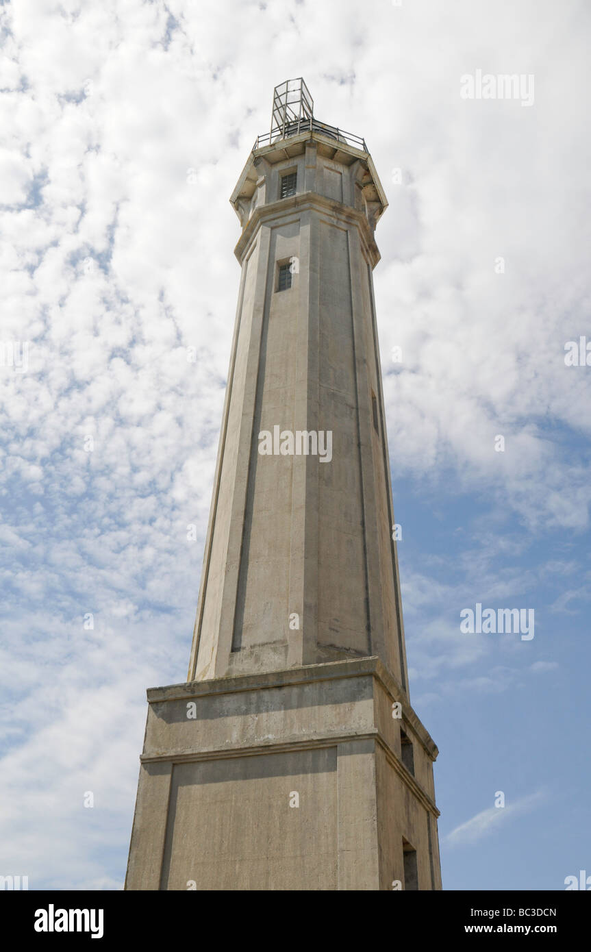 Leuchtturm auf Alcatraz, San Francisco, Kalifornien Stockfoto