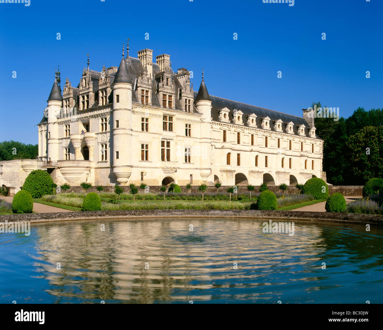 Chateau de Chenonceau Loiretal Frankreich Stockfoto