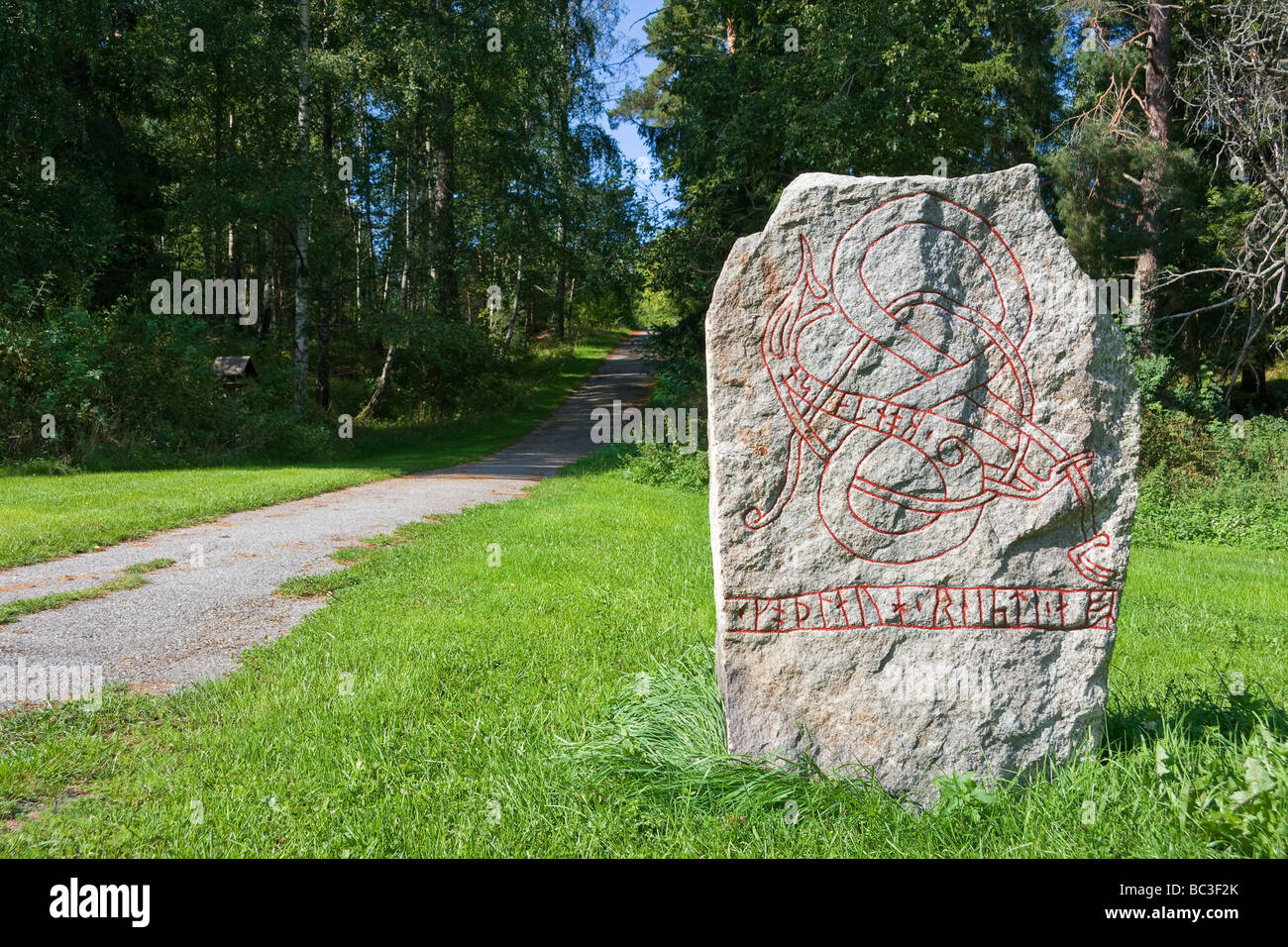 Runenstein Stockfoto