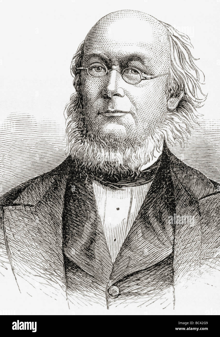Horace Greeley, 1811 bis 1872. Amerikanischer Redakteur, Gründer der Liberal Republican Party, Reformator und Politiker. Stockfoto