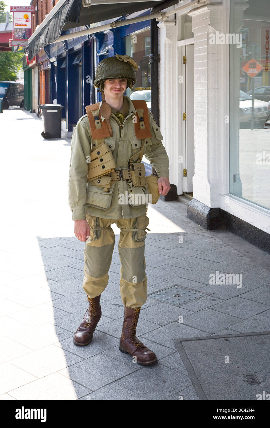 WW 2 amerikanischer Soldat uniform Stockfoto