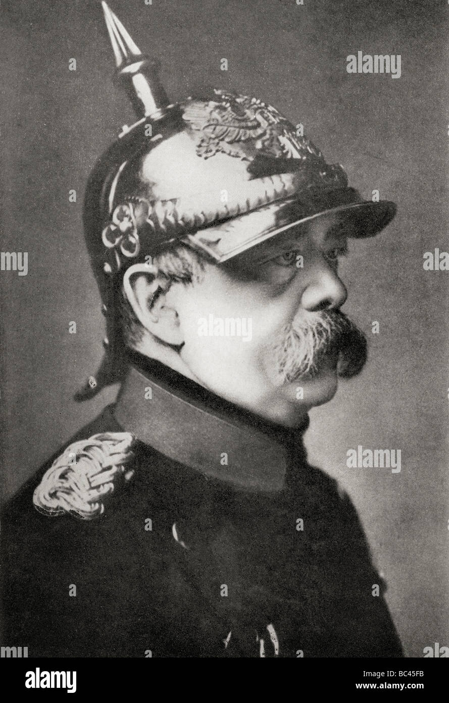 Otto Eduard Leopold von Bismarck, Fürst von Bismarck, Herzog von Lauenburg, Graf von Bismarck Schönhausen, 1815 - 1898. Stockfoto