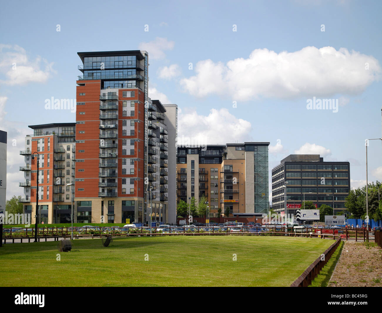 Whitehall Riverside, neuer Standort, Leeds Nordengland Stockfoto