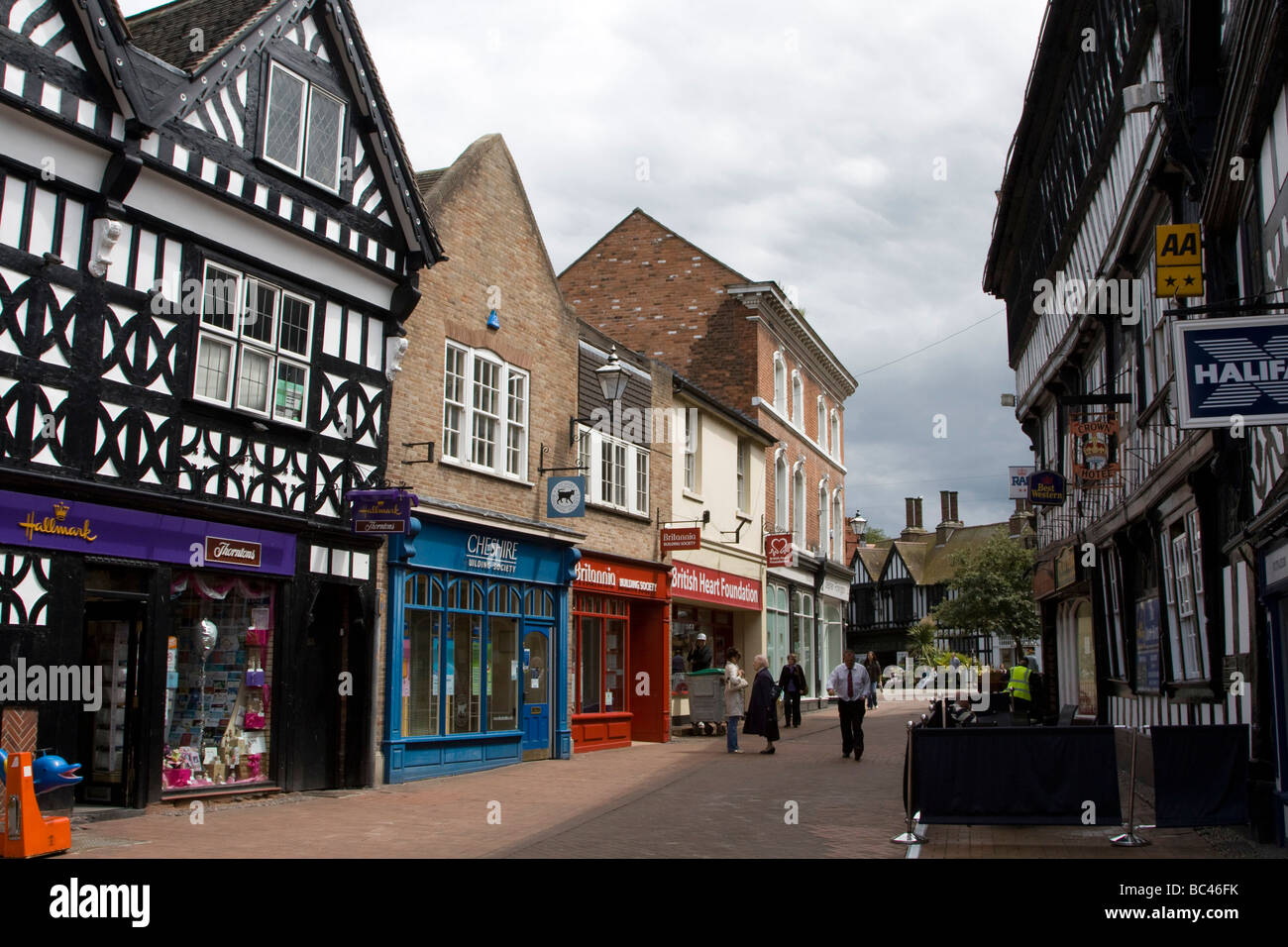 Marktgemeinde-Zentrum Nantwich Cheshire England UK GB Stockfoto