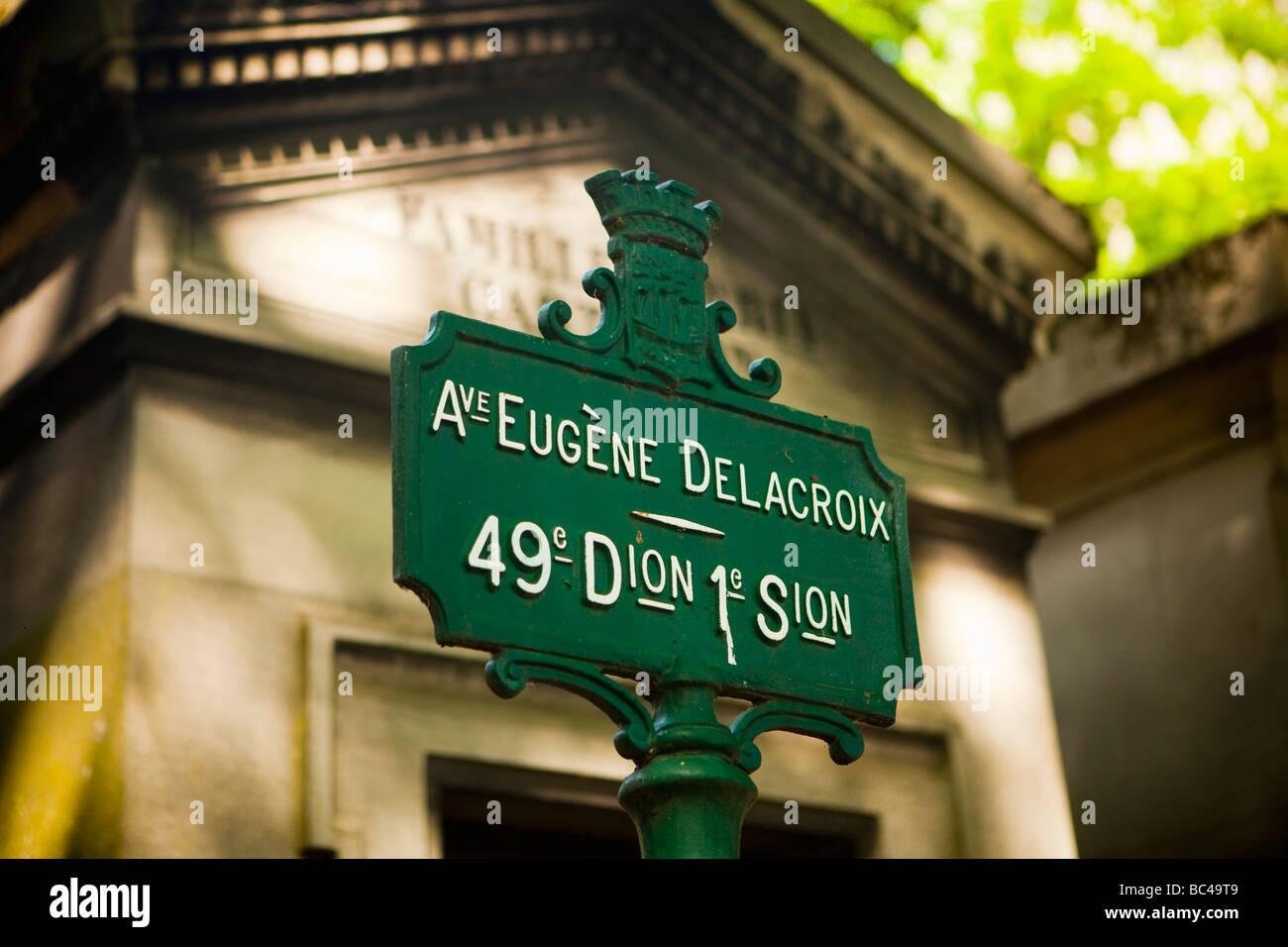 Père Lachaise Friedhof Cimetière du Père Lachaise Stockfoto