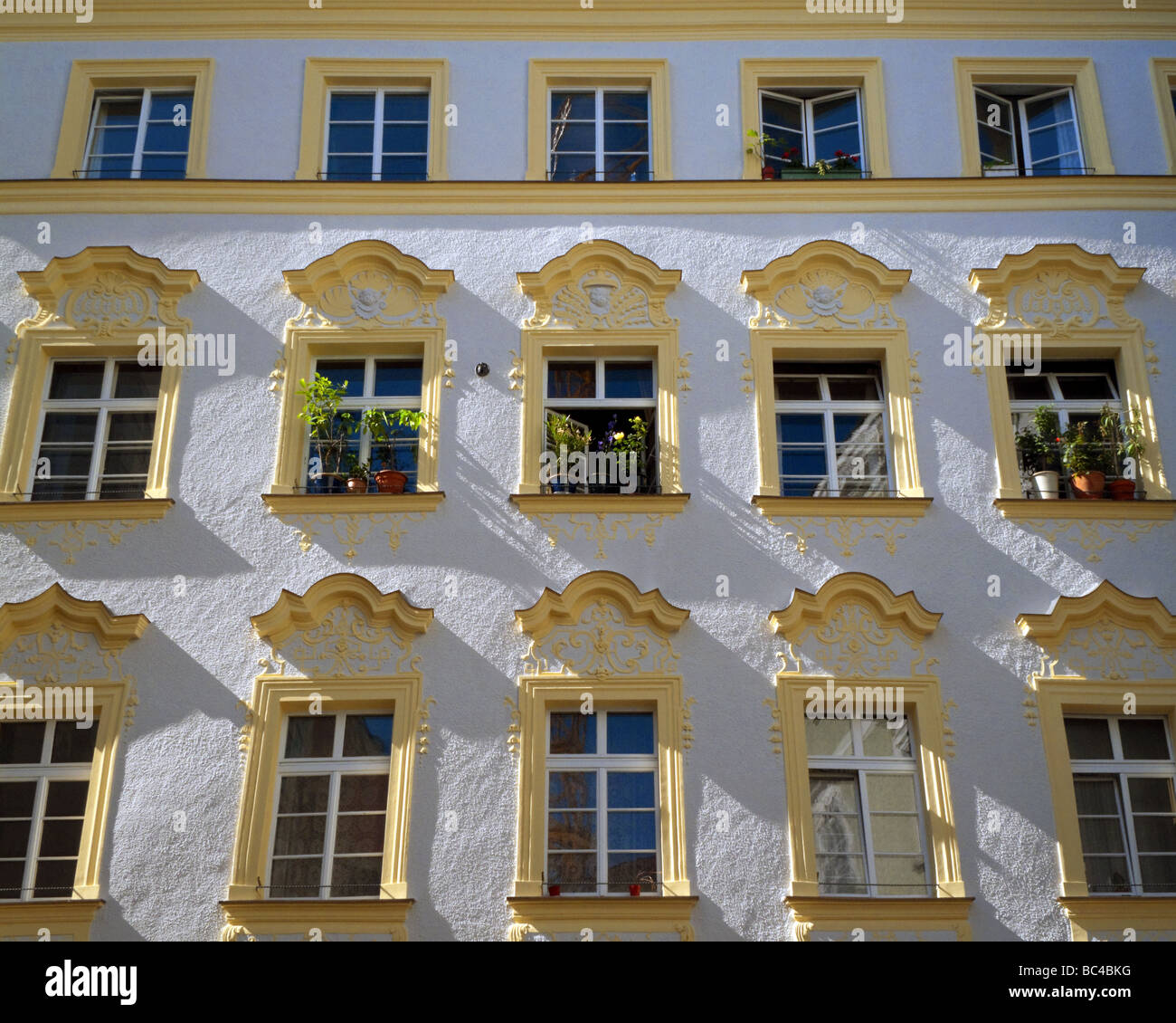 DE - Niederbayern: Haus Detail in Passau Stockfoto