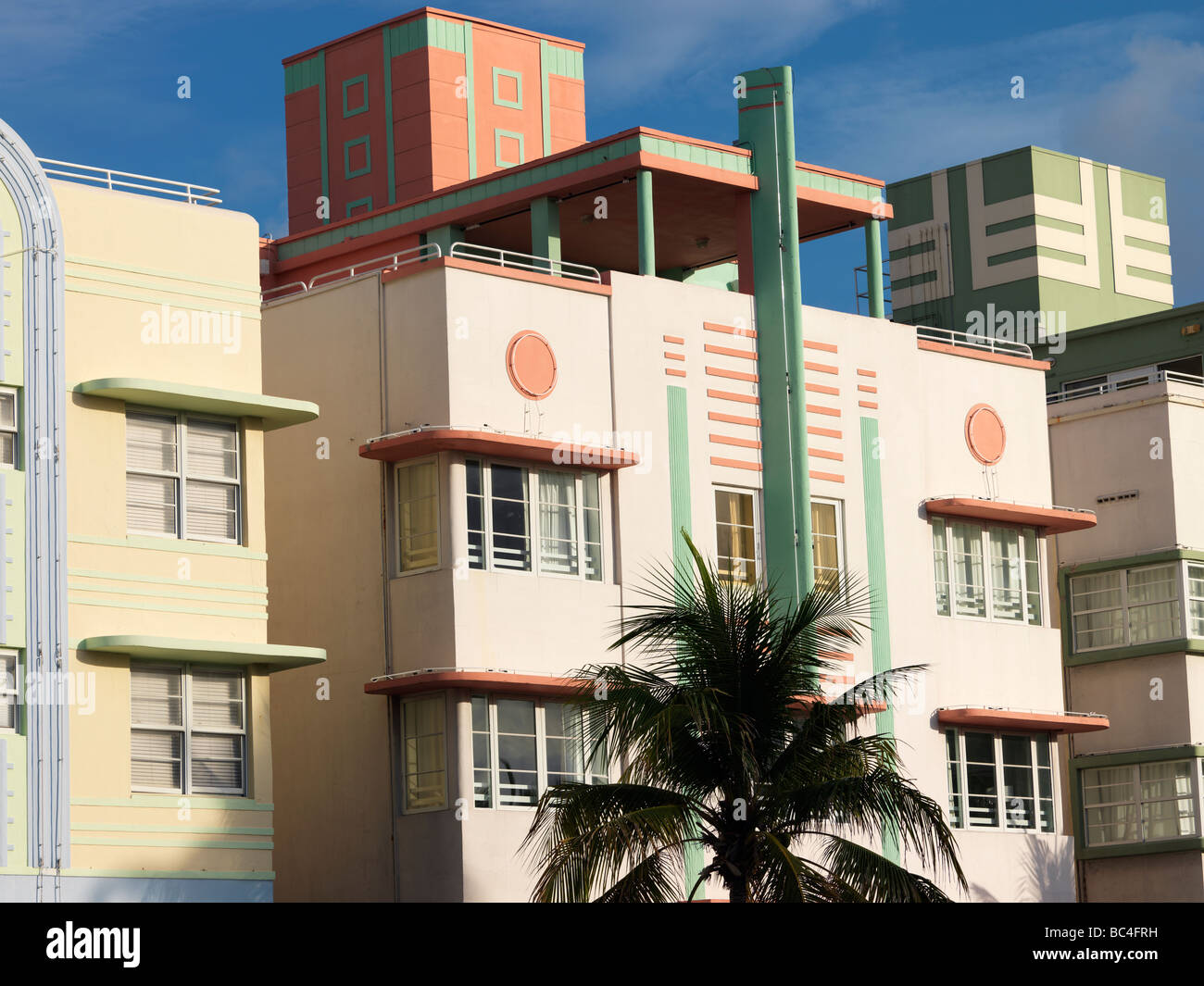 Miami, Art-Deco-Hotel McAlpen Hotel am Ocean Drive in South Beach Stockfoto
