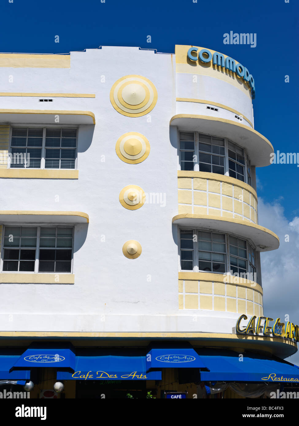 Art-Deco-Architektur, Hotels, South Beach, Miami, Commodore Hotel Stockfoto