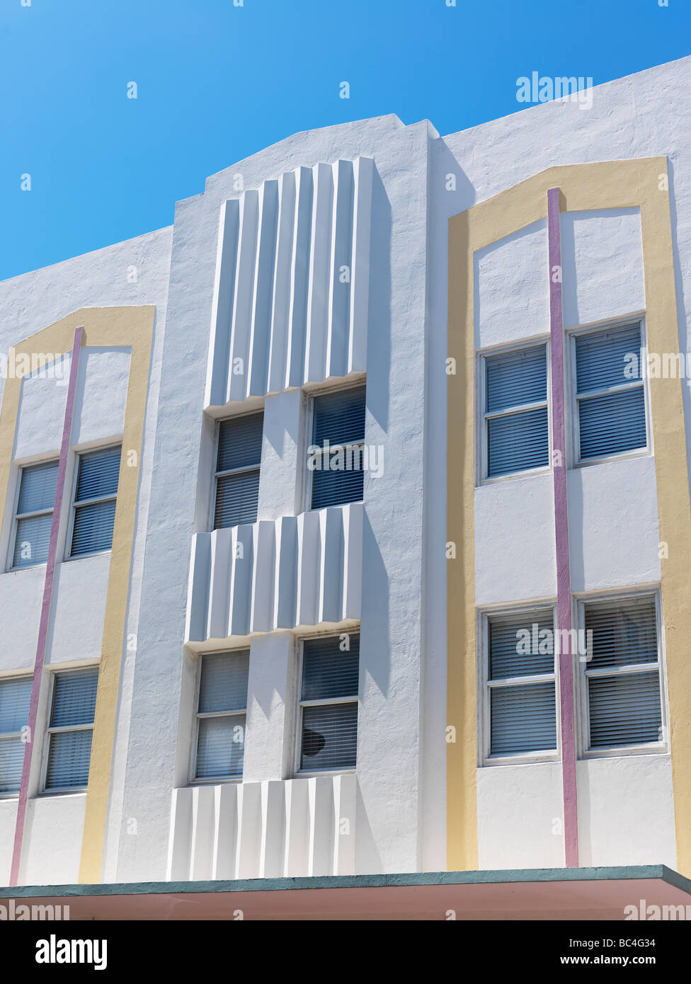 Art-Deco-Architektur, Hotels, South Beach, Miami, Majestic Hotel Stockfoto