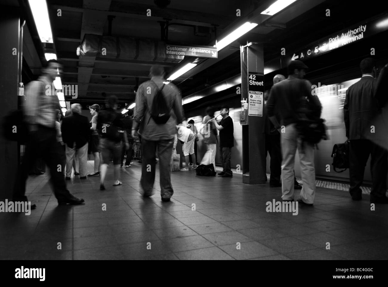 New Yorker u-Bahn Stockfoto