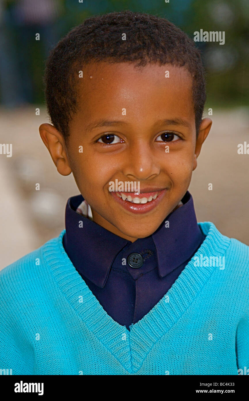 Schulkinder aus Addis Abeba in Äthiopien am Horn von Afrika Stockfoto