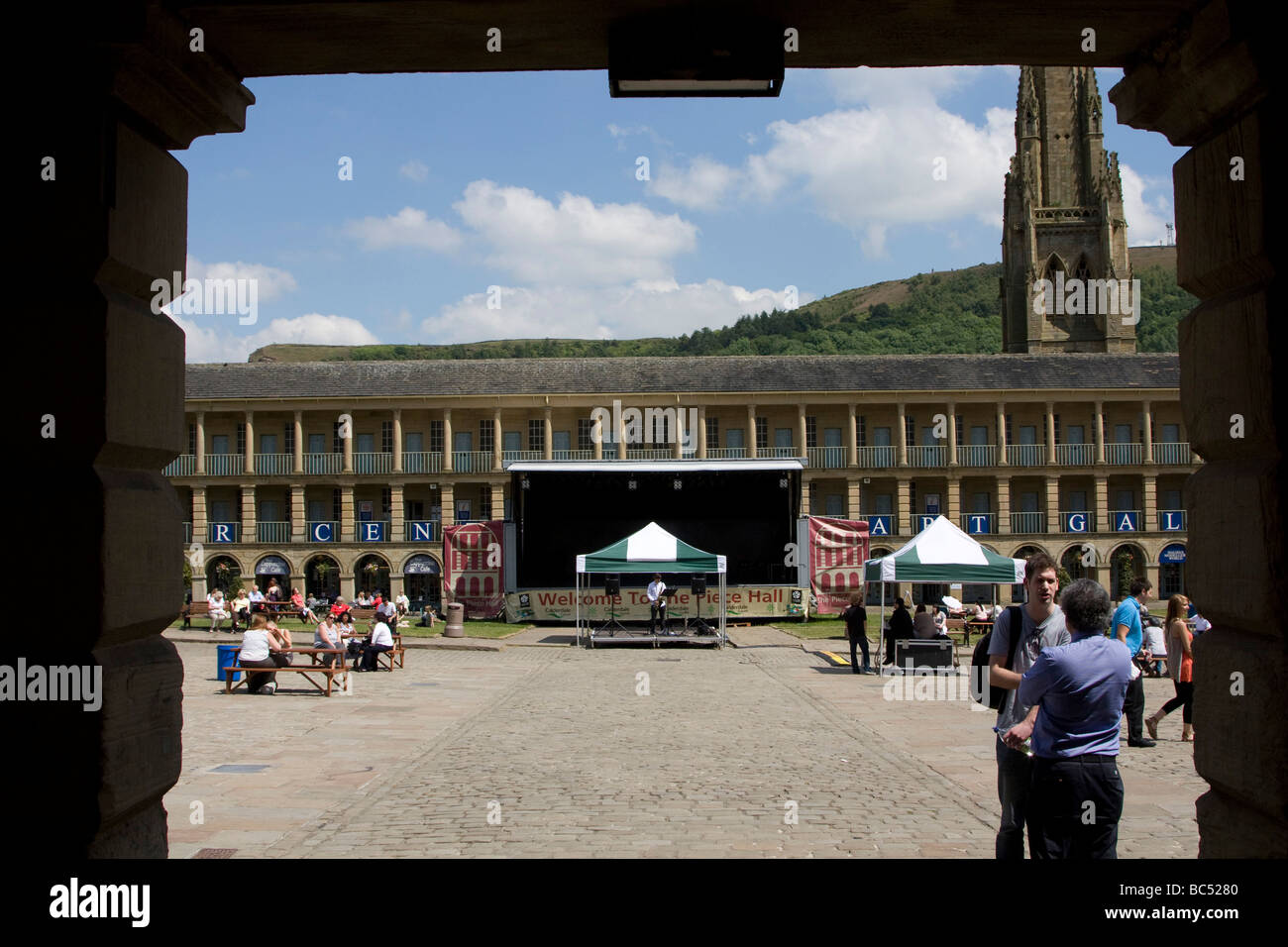 Halifax große Marktstadt Zentrum Metropolitan Borough of Calderdale West Yorkshire England UK GB Stockfoto