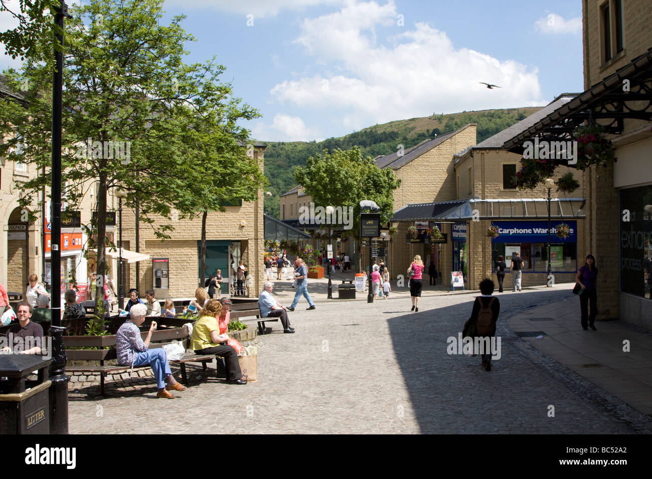 Halifax große Marktstadt Zentrum Metropolitan Borough of Calderdale West Yorkshire England UK GB Stockfoto