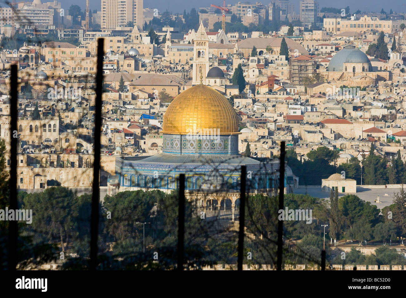 Kuppel auf den Felsen in Jerusalem Stockfoto