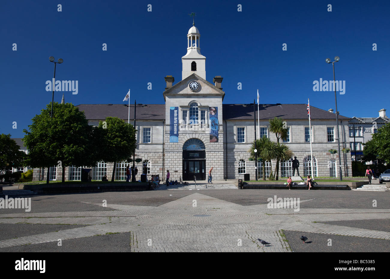 Newtownards Rathaus und Conway Quadrat Grafschaft unten Nordirland Vereinigtes Königreich das Rathaus war ursprünglich das Market house Stockfoto