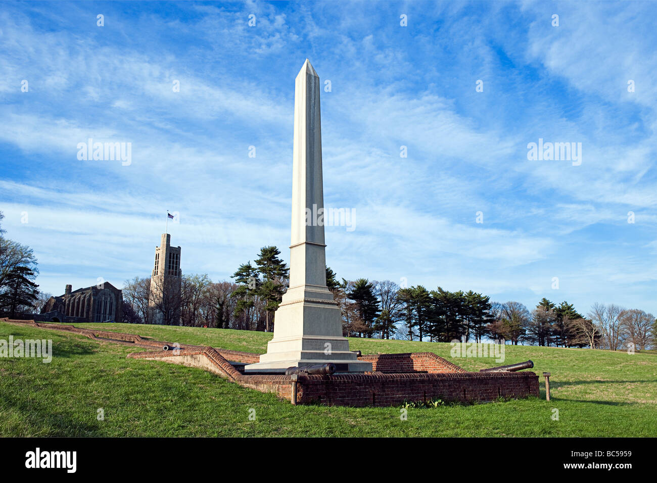 Soldaten-Denkmal, Senke-Schmiede, PA, USA Stockfoto