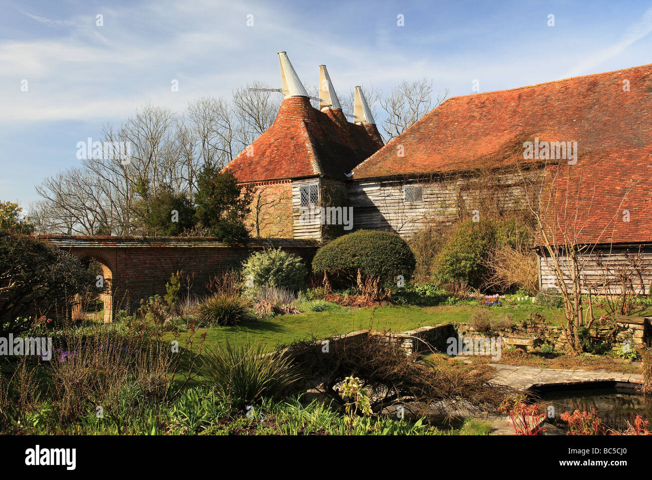 Great Dixter Sussex Christopher Lloyds Garten und Haus Stockfoto