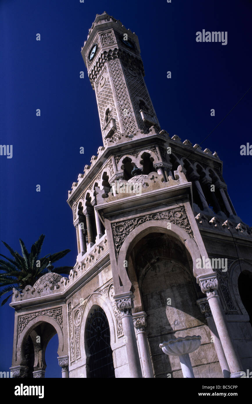 Saat Kulesi (Clocktower) Konak Meydani Izmir Stockfoto