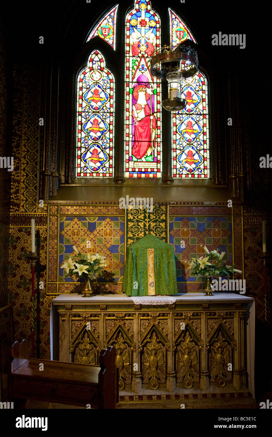 St. Giles Kirche ist eine römisch-katholische Kirche in der Stadt von Cheadle, Staffordshire, England. Stockfoto