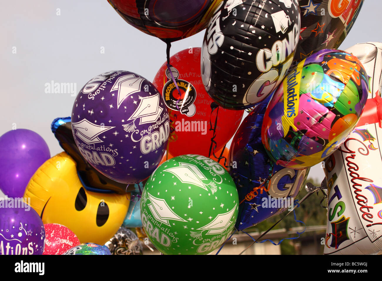 High School Abschluss Ballons 2009 Stockfoto