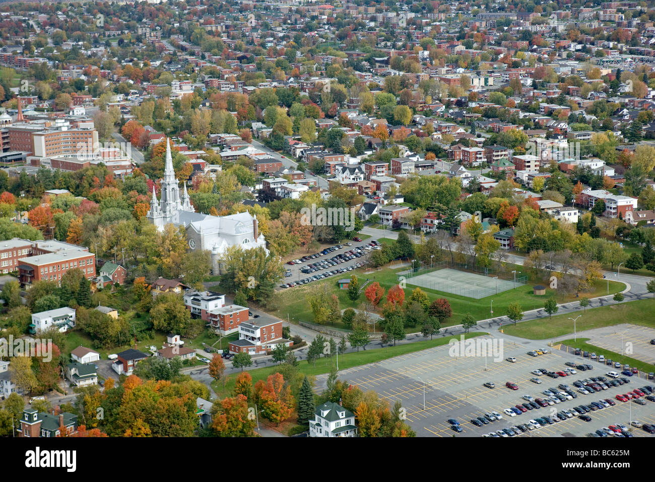 Quebec, Kanada, Vogelperspektive Stockfoto