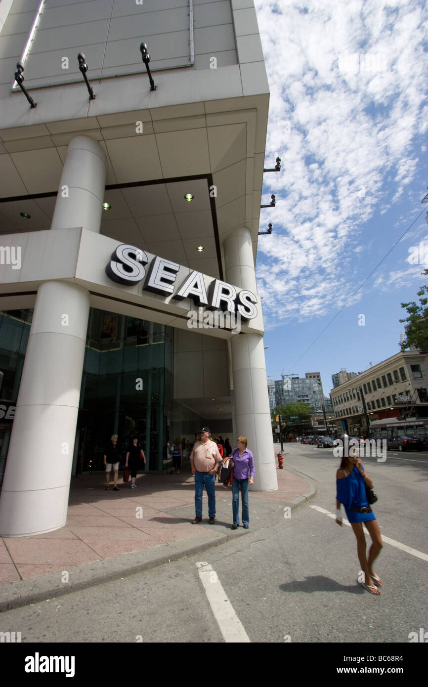 Sears Depatrment speichern Downtown Vancouver Stockfoto