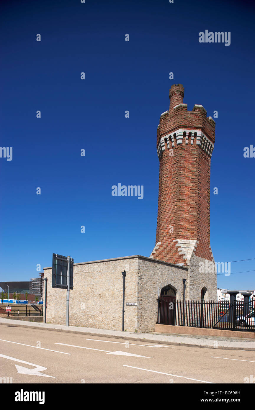 Der Victoria Tower in Wapping dock-Liverpool UK Stockfoto